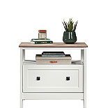 Open Shelf Lateral File Cabinet in Soft White 430760