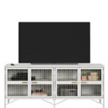 TV Credenza with Doors in Haze Acacia 430788