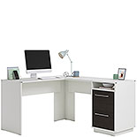 L-Shaped Home Office Desk with File Drawer 430879