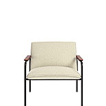 Modern Lounge Chair in Ivory 430882