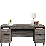 Executive Pedestal Desk in Jet Acacia 430893