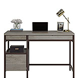 Single Pedestal Desk in Mystic Oak 431127