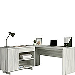 Desk with Credenza in Haze Acacia 431234