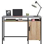 Single Pedestal Desk in Prime Oak 431296