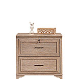 2-Drawer Lateral File Cabinet in Brushed Oak 431438
