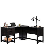 L-Shaped Home Office Desk with Drawers 431582