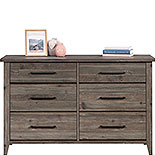 6-Drawer Bedroom Dresser in Pebble Pine 431744