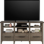 Credenza TV Stand with Storage in Pebble Pine 431748