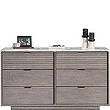 Contemporary 6-Drawer Dresser in Ashen Oak 431759