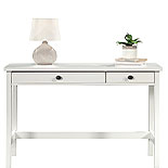 Rustic Writing Desk with Drawers in Soft White 431778