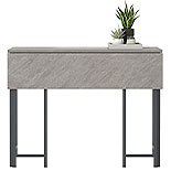 Modern Drop Leaf Table in Faux Concrete 432022
