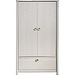 Bedroom Armoire with Drawer in Glacier Oak 432063