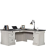 L-Shaped Home Office Desk in Glacier Oak 432725