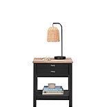 Night Stand with Drawer in Raven Oak 432865