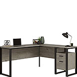 L-Shaped Computer Desk in Mystic Oak 433236
