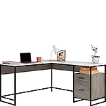 L-Shaped Computer Desk in Mystic Oak 433237