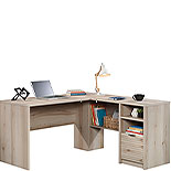 L-Shaped Home Office Desk in Pacific Maple 433260