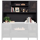 Hutch for Office Desk in Raven Oak 433264