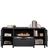 Tiffin Line Home Office Credenza Raven Oak (433265) – Sauder