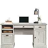 Home Office Executive Desk in White Plank 433357