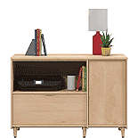 TV Credenza with Storage in Natural Maple 433366