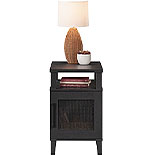 Side Table with Door in Raven Oak 433509