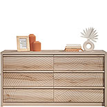 6-Drawer Wood Dresser in Pacific Maple 433547