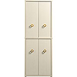 4-Door Storage Cabinet in Dove Linen 433606