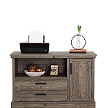 Office Storage File Credenza in Pebble Pine 433682