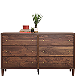 6-Drawer Bedroom Dresser in Grand Walnut 433807