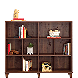 Cubby/Display Bookcase in Grand Walnut 433810