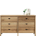 6-Drawer Bedroom Dresser in Timber Oak 433919