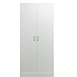 2-Door Wardrobe Cabinet in White 433931