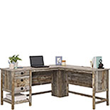 L-Shaped Home Office Desk in Rustic Cedar 433949