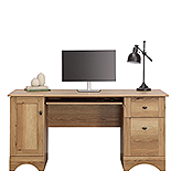 Computer Desk with Drawers in Timber Oak 433952
