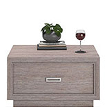 Square Coffee Table with Storage in Ashen Oak 434776