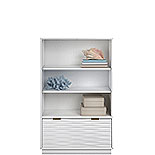 Bookcase with Drawer in White 434924