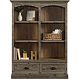 6-Shelf Bookcase with Drawers in Pebble Pine 435754
