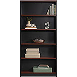 5-Shelf Library Bookcase in Classic Cherry 437427