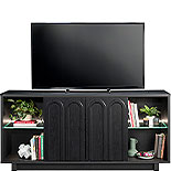 Contemporary TV Credenza in Raven Oak 442819