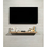 Entertainment Wall in Winter Oak/Lintel Oak 443596