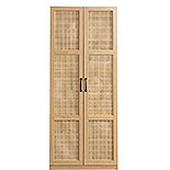 Rattan Door Storage Cabinet in Harmony Ash 443649