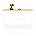 Smooth Sanded Wood Top for Base Cabinet 446415