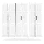Set of 3 Wall-Mounted Deep Cabinets & Doors 448997