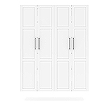 Set of 2 Wall-Mounted Deep Cabinets & Doors 449001