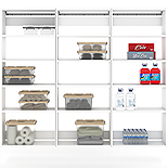 Set of 3 Wall-Mounted 15.5" Deep Cabinets 449004