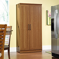 Sauder HomePlus 2-Barn Door Engineered Wood Narrow Storage Cabinet