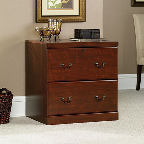 33.50 Quarters & Craft Cedar Lane Collection Home Office Lateral Filing Cabinet Tanned Cherry 