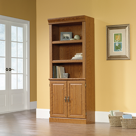 Orchard Hills Library With Doors, Laurel Foundry Modern Farmhouse Marilee Library Bookcase