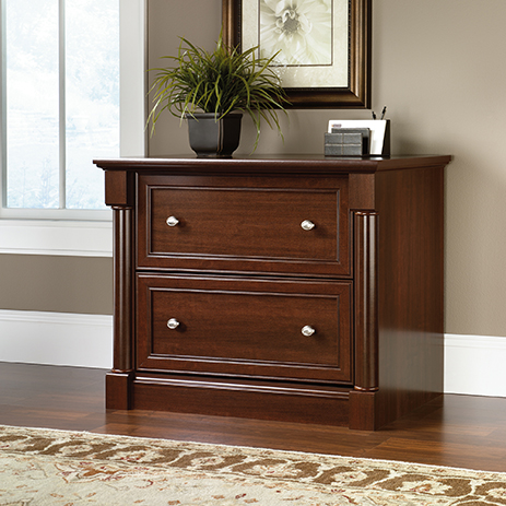 Palladia Lateral File Cabinet Cherry Finish 412015 Sauder